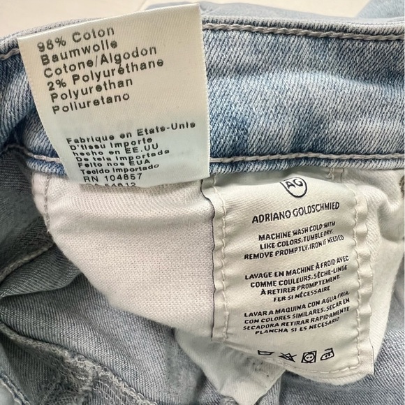 AG Denim The Farrah Skinny Ankle High Rise Destroyed Hem 26R BW19188 - Picture 14 of 15